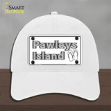 Pawleys Island Flip Flops Novelty License Plate Hat Unconstructed Cotton / White