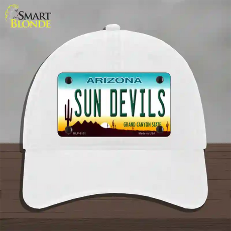 Arizona Sun Devils Novelty License Plate Hat Unconstructed Cotton / White