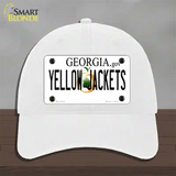 Yellow Jackets Georgia Novelty License Plate Hat Unconstructed Cotton / White