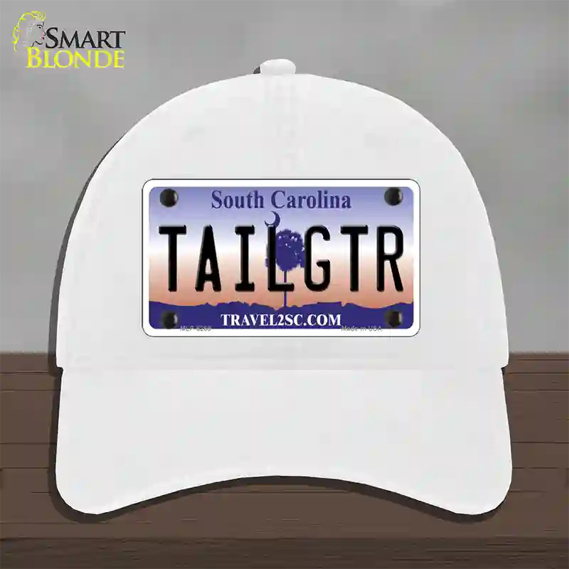 Tailgter South Carolina Novelty License Plate Hat Unconstructed Cotton / White