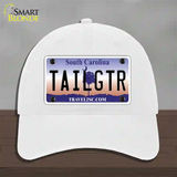 Tailgter South Carolina Novelty License Plate Hat Unconstructed Cotton / White