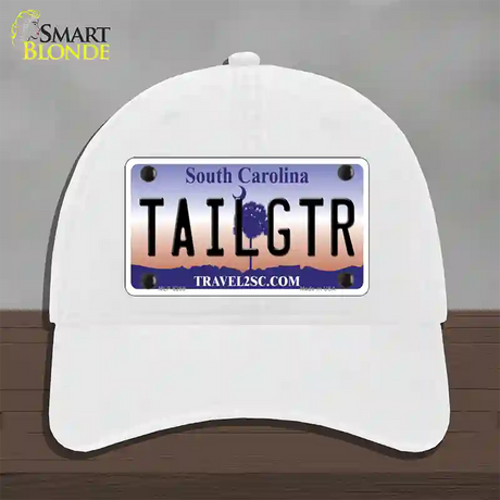 Tailgter South Carolina Novelty License Plate Hat Unconstructed Cotton / White