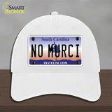 No Murci South Carolina Novelty License Plate Hat Unconstructed Cotton / White