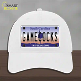 Gamecocks South Carolina Novelty License Plate Hat Unconstructed Cotton / White