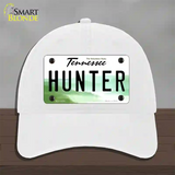 Hunter Tennessee Novelty License Plate Hat Unconstructed Cotton / White