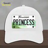 Princess Tennessee Novelty License Plate Hat Unconstructed Cotton / White