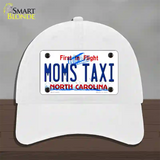 Moms Taxi North Carolina Novelty License Plate Hat Unconstructed Cotton / White