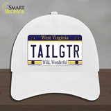 Tailgtr West Virginia Novelty License Plate Hat Unconstructed Cotton / White