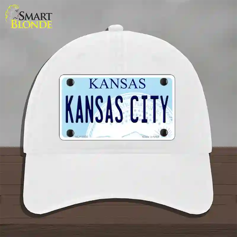 Kansas City Novelty License Plate Hat Unconstructed Cotton / White