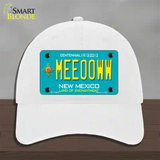 Meeooww New Mexico Novelty License Plate Hat Unconstructed Cotton / White