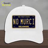 No Murci Delaware Novelty License Plate Hat Unconstructed Cotton / White