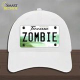 Zombie Tennessee Novelty License Plate Hat Unconstructed Cotton / White