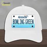 Bowling Green Kentucky Novelty License Plate Hat Unconstructed Cotton / White