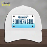 Southern Girl Kentucky Novelty License Plate Hat Unconstructed Cotton / White