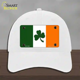 Shamrock Irish Flag Novelty License Plate Hat Unconstructed Cotton / White