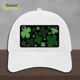 Clovers Novelty License Plate Hat Unconstructed Cotton / White