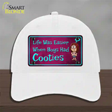 When Boys Had Cooties Novelty License Plate Hat Unconstructed Cotton / White