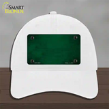 Green Oil Rubbed Solid Novelty License Plate Hat Unconstructed Cotton / White