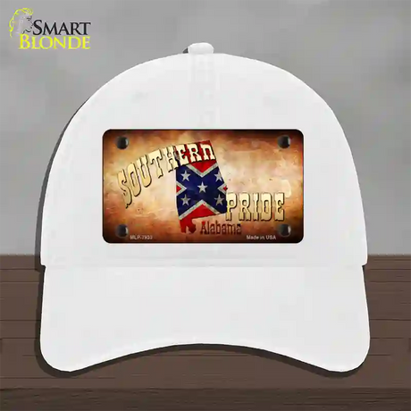 Southern Pride Alabama Novelty License Plate Hat Unconstructed Cotton / White