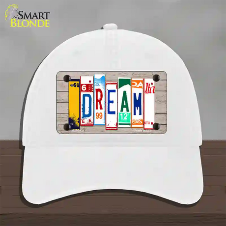 Dream Wood License Plate Art Novelty License Plate Hat Unconstructed Cotton / White