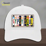 Gypsy Soul Wood License Plate Art Novelty License Plate Hat Unconstructed Cotton / White