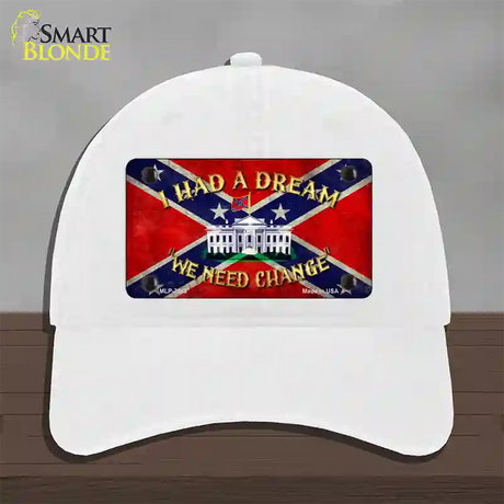 Had A Dream Novelty License Plate Hat Unconstructed Cotton / White