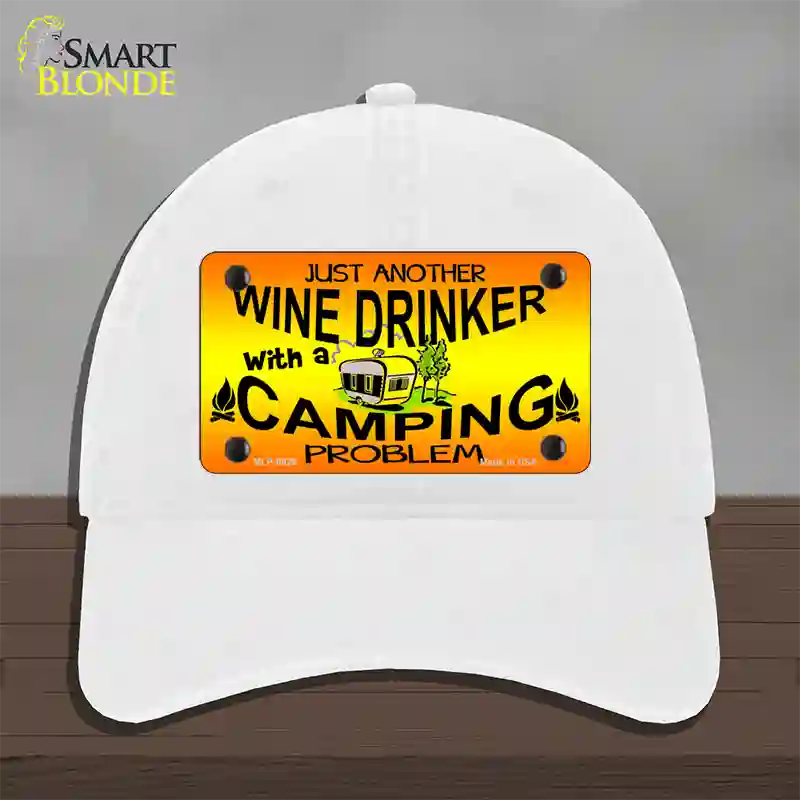 Just Another Wine Drinker Novelty License Plate Hat Unconstructed Cotton / White