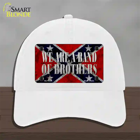 Band Of Brothers Novelty License Plate Hat Unconstructed Cotton / White