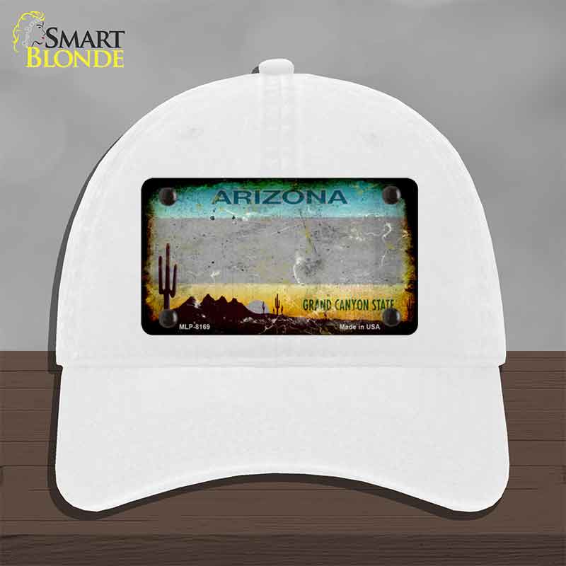 Arizona Gray Rusty Novelty License Plate Hat HAT-MLP-8169