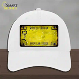 American Samoa Rusty Blank Novelty License Plate Hat Unconstructed Cotton / White