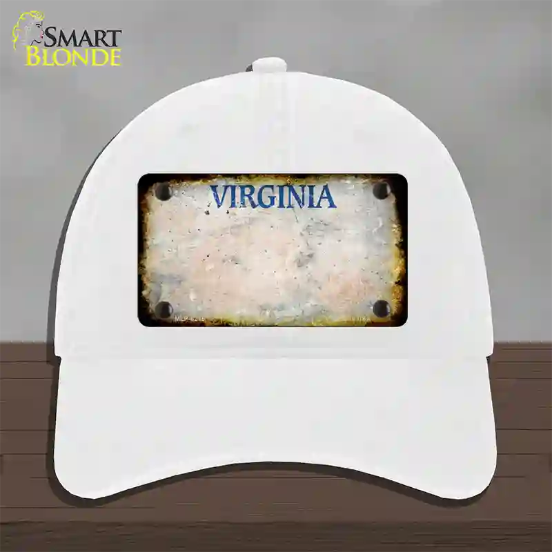 Virginia Old Dominion Rusty Blank Novelty License Plate Hat Unconstructed Cotton / White