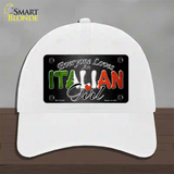 Everyone Loves An Italian Girl Novelty License Plate Hat Unconstructed Cotton / White