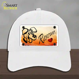 Rescue Dog Novelty License Plate Hat Unconstructed Cotton / White