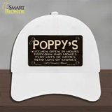 At Poppys Novelty License Plate Hat Unconstructed Cotton / White