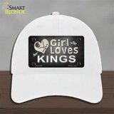 This Girl Loves Her Kings Hockey Novelty License Plate Hat Unconstructed Cotton / White