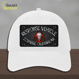 Response Vehicle Novelty License Plate Hat Unconstructed Cotton / White