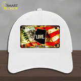 Arizona Love Novelty License Plate Hat Unconstructed Cotton / White