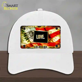 Colorado Love Novelty License Plate Hat Unconstructed Cotton / White