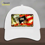 Connecticut Love Novelty License Plate Hat Unconstructed Cotton / White