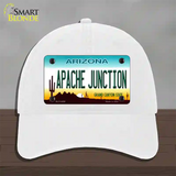 Apache Junction Arizona Novelty License Plate Hat Unconstructed Cotton / White