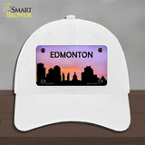 Edmonton Silhouette Novelty License Plate Hat Unconstructed Cotton / White