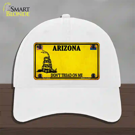 Arizona State Blank Novelty License Plate Hat Unconstructed Cotton / White / Arizona Yellow (8835-14458):https | Clean | Yes