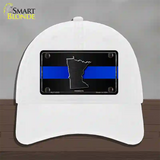 Minnesota Thin Blue Line Novelty License Plate Hat Unconstructed Cotton / White