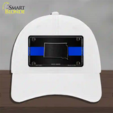 South Dakota Thin Blue Line Novelty License Plate Hat Unconstructed Cotton / White