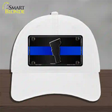 Vermont Thin Blue Line Novelty License Plate Hat Unconstructed Cotton / White