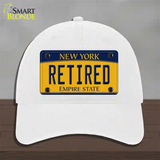 Retired New York Novelty License Plate Hat Unconstructed Cotton / White