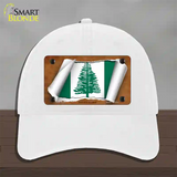 Norfolk Islands Flag Scroll Novelty License Plate Hat Unconstructed Cotton / White