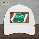 Saudi Arabia Flag Scroll Novelty License Plate Hat Unconstructed Cotton / White