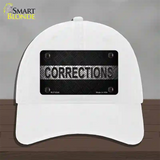 Corrections Novelty License Plate Hat Unconstructed Cotton / White