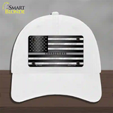 American Flag Corrections Novelty License Plate Hat Unconstructed Cotton / White